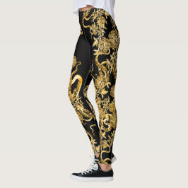 De Leggings Squid en Roos Black & Sepia