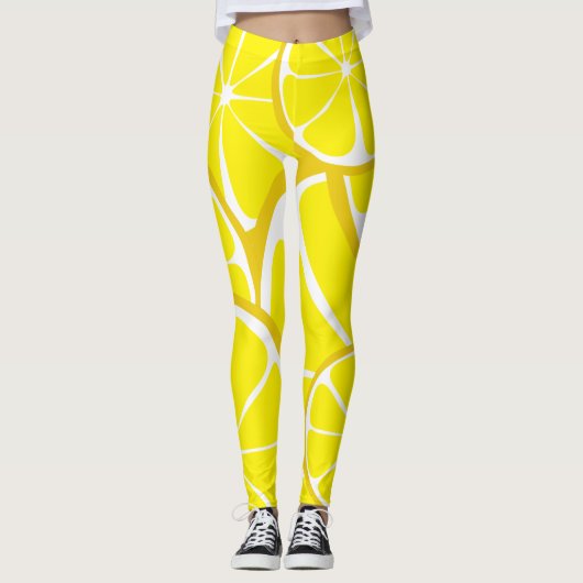 De Leggings van de Citroen van de Citrusvrucht van (Voorkant)