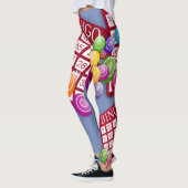 De Leggings van de Druk van het Ontwerp van de Kaa (Links)