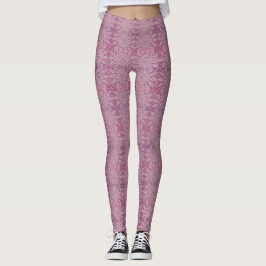 De Leggings van de Kijk van de haken Roze - HAMbyW (Voorkant)