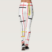 De Leggings van de Koel van het Netwerk van lijnen (Achterkant)