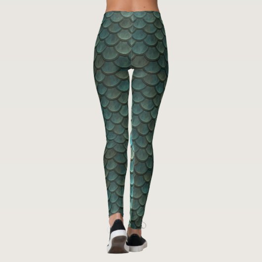 De Leggings van de Schalen van de meermin (Achterkant)
