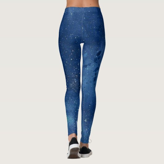De Leggings van de sterrenhemel Capri (Achterkant)