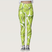 De Leggings van het Limoen van de Citrusvrucht van (Voorkant)