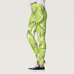 De Leggings van het Limoen van de Citrusvrucht van