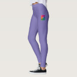 De Leggings van vrouwen voegen Uw Aangepaste Tekst<br><div class="desc">De douane voegt de Logo van het Afbeelding van de Naam van de Jouw tekst Moderne Elegant Sjabloon Periwinkle Blauwe Leggings toe.</div>