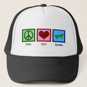 De Leguanen van de Liefde van de vrede Trucker Pet