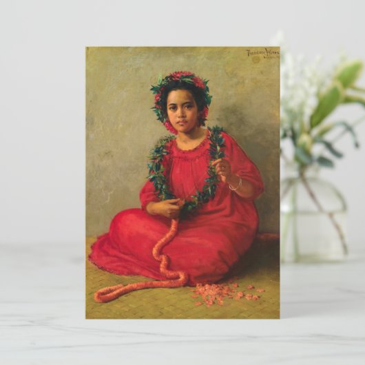 De Lei Maker van Theodore Wores Bedankkaart (Staand voorkant)