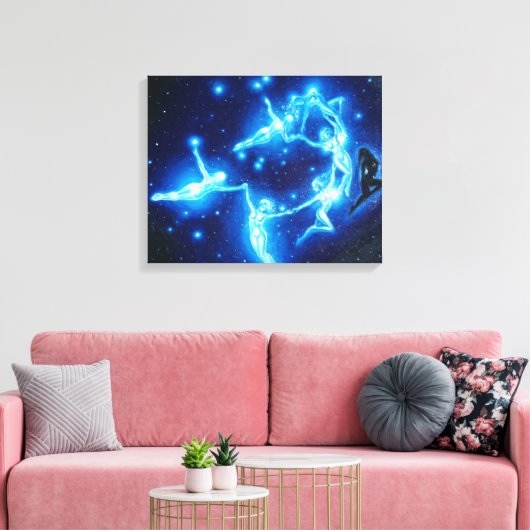 De leiades canvas afdruk (Insitu (Woonkamer))