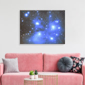 De leiades (M45) Canvas Afdruk (Insitu (Woonkamer))
