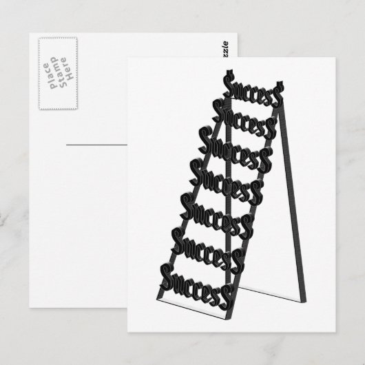 De leider van het Succes Briefkaart (Voorkant / Achterkant)