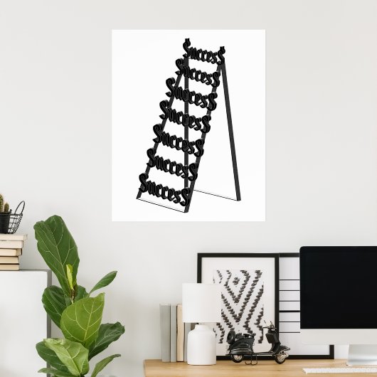 De leider van het Succes Poster (Thuiskantoor)