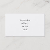 De leider van het Succes Visitekaartje (Achterkant)