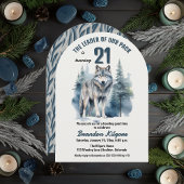 De leider van onze roedel Wolf 21e verjaardagsfees Kaart