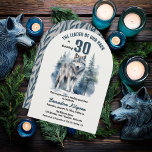 De leider van onze roedel Wolf 30e verjaardagsfees Kaart<br><div class="desc">"The Leader of Our Pack is Turning 30",  30ste verjaardag voor je favoriete Alpha. Een majestueuze lone wolf gesilhouet tegen een groenblijvend bos.</div>