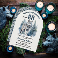 De leider van onze roedel Wolf 80ste verjaardagsfe