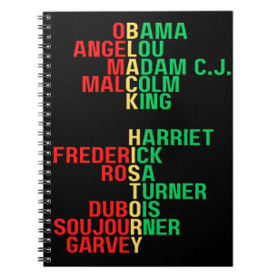 De leiders van de Black History Month zijn Melanin Notitieboek