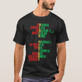 De leiders van de Black History Month zijn Melanin T-shirt (Voorkant)