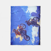 De leiding nemen - Motorcross Racers Fleece Deken (Voorkant)