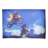 De leiding nemen - Motorcross Racers Kussensloop (Voorkant)