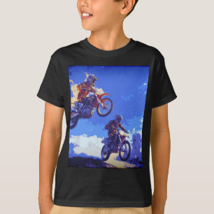 De leiding nemen - Motorcross Racers T-shirt