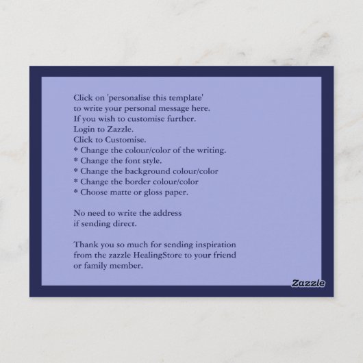 De leiding van God | Een cursus in wonderen, platt Briefkaart (Achterkant)