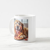 De lekkerste hond met pizza koffiemok (Voorkant links)