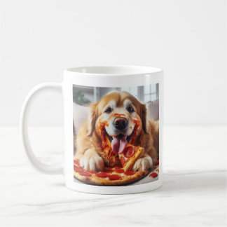 De lekkerste hond met pizza koffiemok