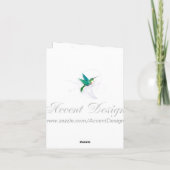 De Lelie van de dromer dankt u Bedankkaart (Achterkant)