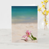 De Lelie van het strand Kaart (Gele Bloem)