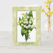 De lelietje-van-dalen mogen Verjaardag kaarden Kaart (Gele Bloem)