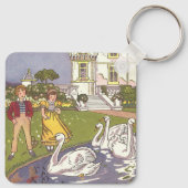 De Lelijke Eend, Klassiek Sprookje van Hauman Sleutelhanger (Achterkant)