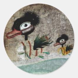 De lelijke eendje sprookje sticker