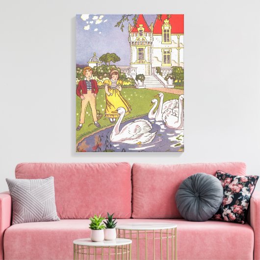 De lelijke,  feillade van Hauman Canvas Afdruk (Insitu (Woonkamer))