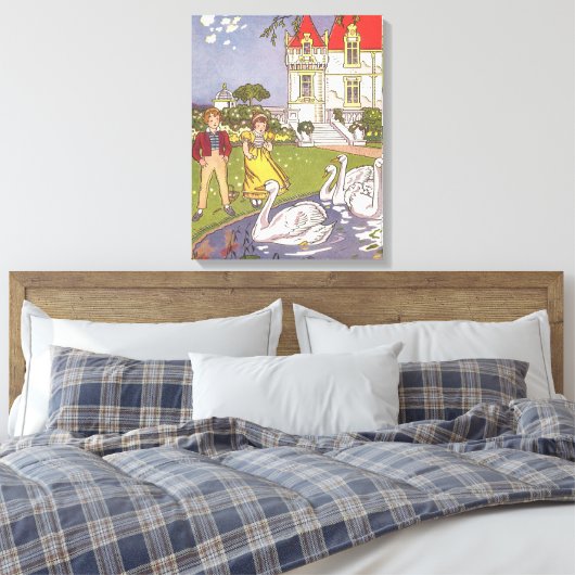 De lelijke,  feillade van Hauman Canvas Afdruk (Insitu (Slaapkamer))