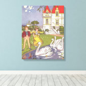 De lelijke, feillade van Hauman Canvas Afdruk (Insitu (Houten vloer))