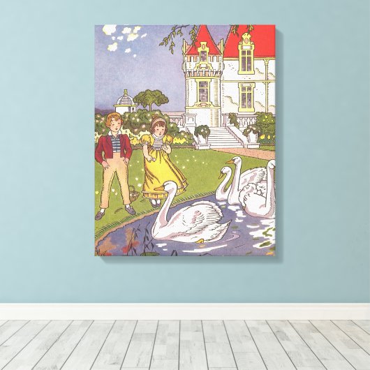 De lelijke,  feillade van Hauman Canvas Afdruk (Insitu (Houten vloer))