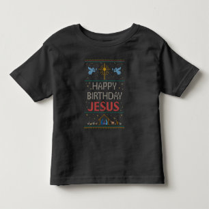 De lelijke Gelukkige Verjaardag Jesus van de Kleur Kinder Shirts