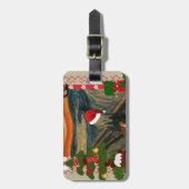 de lelijke kerst van de roemenen bagagelabel (Voorkant verticaal)