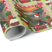 de lelijke kerst van de roemenen cadeaupapier (Rol Hoek)