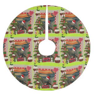 de lelijke kerstboomrok met de kreet rond kerstmis kerstboom rok