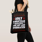 De lelijke kerstzweten zijn warm en overbelast tote bag (Dichtbij)