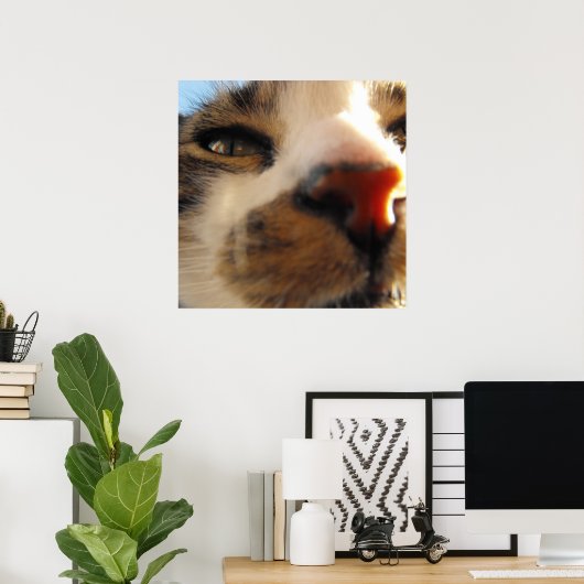 de lelijkste kat ter wereld poster (Thuiskantoor)