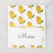 De Lemon Place-kaart Plaatskaartje (Buitenkant ongevouwen)