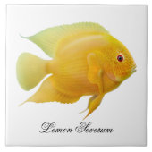 De Lemon Severum Cichlid Fish Tile Tegeltje (Voorkant)