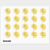 De Lemon Spritz Bruilofts Bruidsshower Aangepaste Ronde Sticker (Vel)