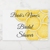 De Lemon Spritz Vrijgezellenfeest Mini Fles Sparkling Wijnetiket (Enkel label)