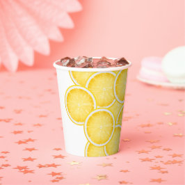 De Lemon Spritz Yellow Party Papieren Bekers