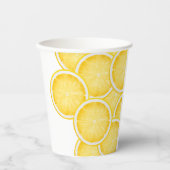 De Lemon Spritz Yellow Party Papieren Bekers (Voorkant)