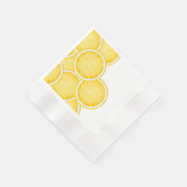 De Lemon Spritz Yellow Party Servet